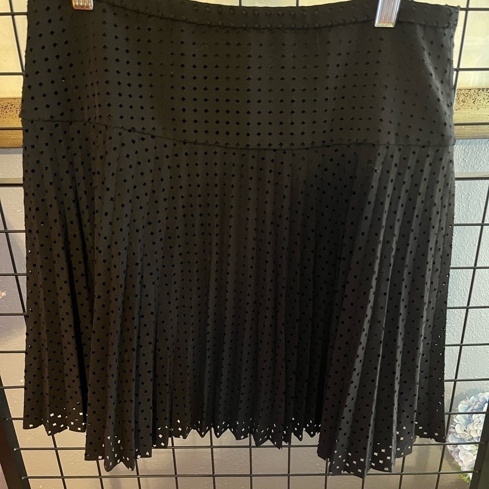Elegant Black Pleated Skirt